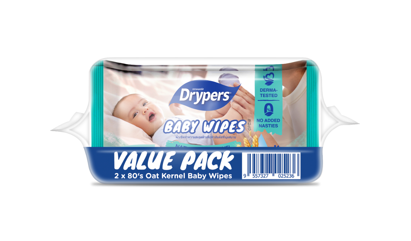 Drypers Baby Wipes (2x80s)